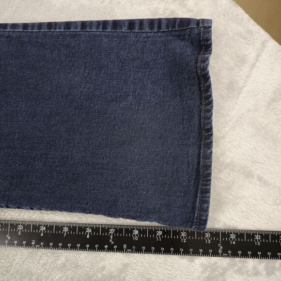 Indigo Blue Maternity Jeans Womens XLL Boot Cut Flare 33x31 - Picture 8 of 9